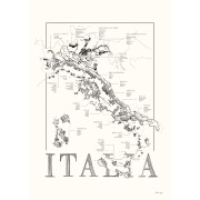 Vinkarta Italia 50x70cm